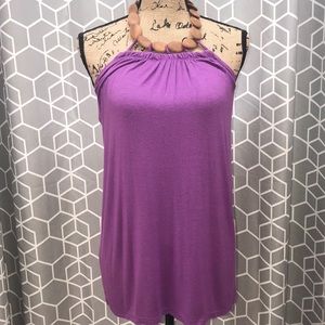 Purple Halter Top